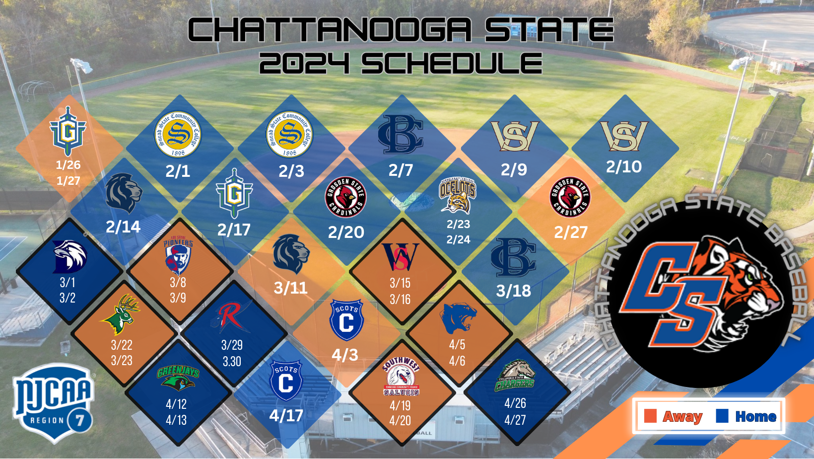 Chatt State Baseball Announces 2024 Schedule